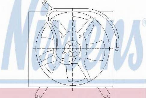 Nissens 85528 - Вентилятор, конденсатор кондиционера abcparts.ee