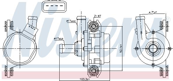 Nissens 831388 - Водяной насос abcparts.ee