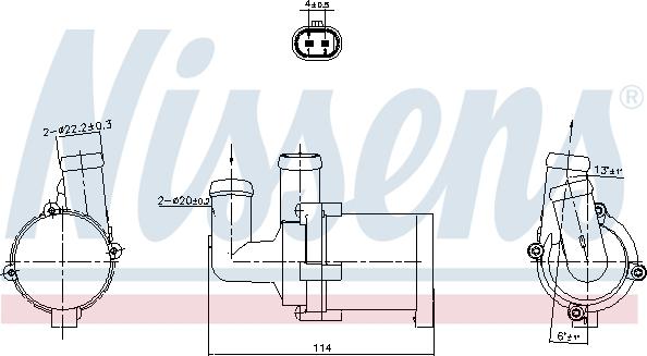 NISSENS 832118 - Дополнительный водяной насос abcparts.ee