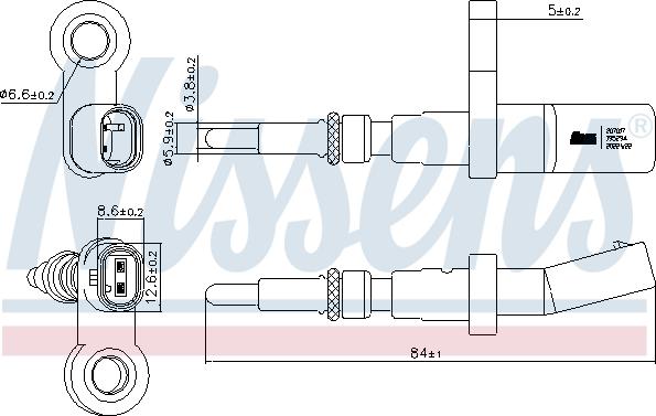NISSENS 207017 - Датчик температуры ОЖ, охлаждающей жидкости abcparts.ee
