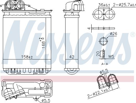 NISSENS 707301 - Теплообменник, отопление салона abcparts.ee