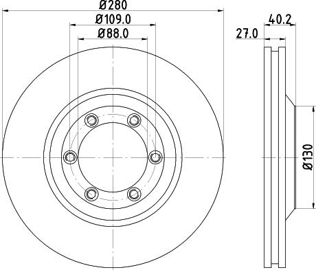 Nisshinbo ND4002K - Тормозной диск abcparts.ee