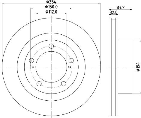 Nisshinbo ND1127K - Тормозной диск abcparts.ee