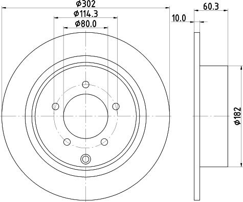 Nisshinbo ND3039K - Тормозной диск abcparts.ee