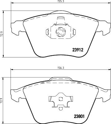 Nisshinbo NP5033 - Тормозные колодки, дисковые, комплект abcparts.ee