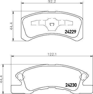 Nisshinbo NP3010 - Тормозные колодки, дисковые, комплект abcparts.ee