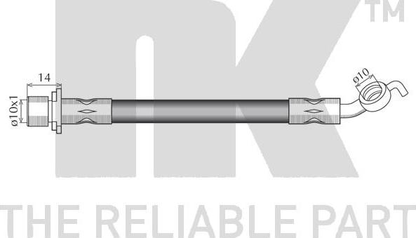 NK 855107 - Тормозной шланг abcparts.ee