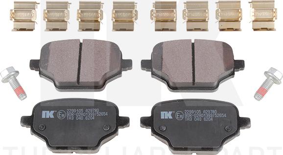 NK 2299105 - Тормозные колодки, дисковые, комплект abcparts.ee