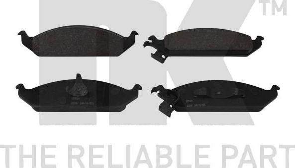 NK 229324 - Тормозные колодки, дисковые, комплект abcparts.ee