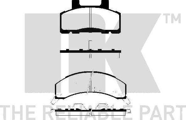 NK 229205 - Тормозные колодки, дисковые, комплект abcparts.ee