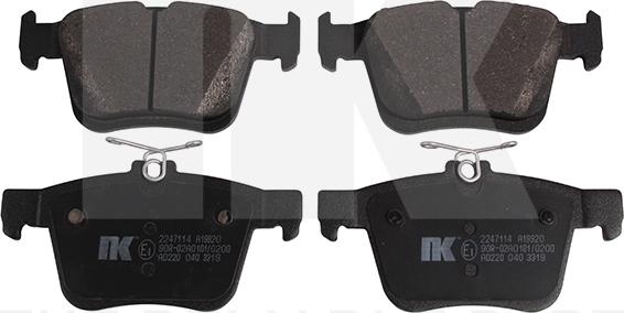 NK 2247114 - Тормозные колодки, дисковые, комплект abcparts.ee