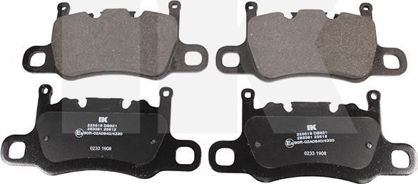 NK 225619 - Тормозные колодки, дисковые, комплект abcparts.ee