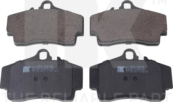 NK 225615 - Тормозные колодки, дисковые, комплект abcparts.ee