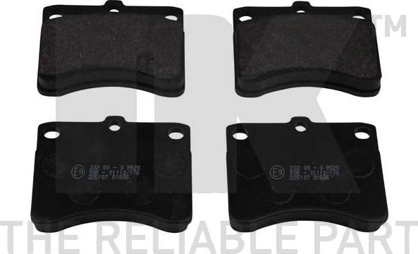 NK 225107 - Тормозные колодки, дисковые, комплект abcparts.ee