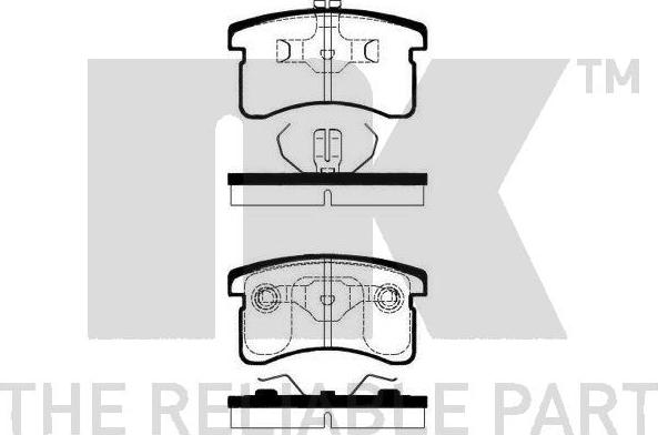 NK 225115 - Тормозные колодки, дисковые, комплект abcparts.ee