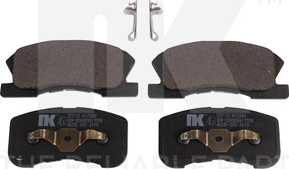 NK 225112 - Тормозные колодки, дисковые, комплект abcparts.ee