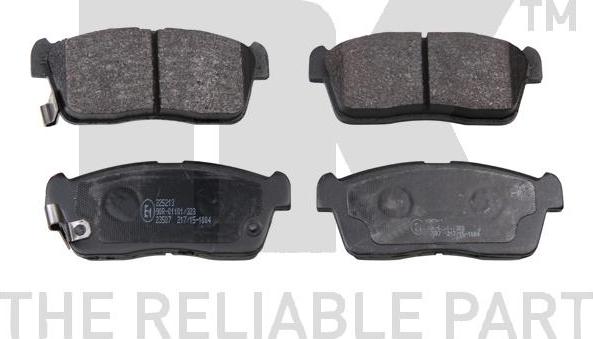 NK 225213 - Тормозные колодки, дисковые, комплект abcparts.ee