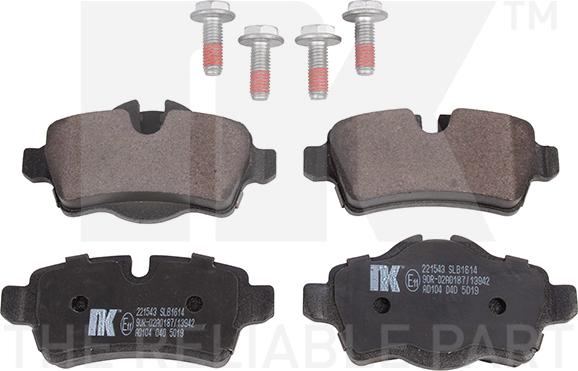 NK 221543 - Тормозные колодки, дисковые, комплект abcparts.ee