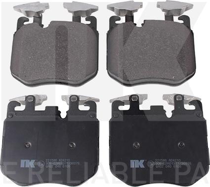 NK 221586 - Тормозные колодки, дисковые, комплект abcparts.ee