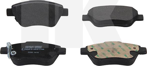 NK 223649 - Тормозные колодки, дисковые, комплект abcparts.ee
