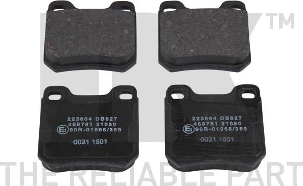 NK 223604 - Тормозные колодки, дисковые, комплект abcparts.ee