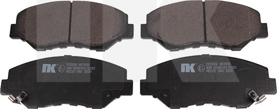 NK 222633 - Тормозные колодки, дисковые, комплект abcparts.ee