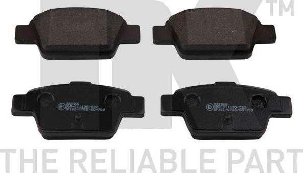 NK 222366 - Тормозные колодки, дисковые, комплект abcparts.ee