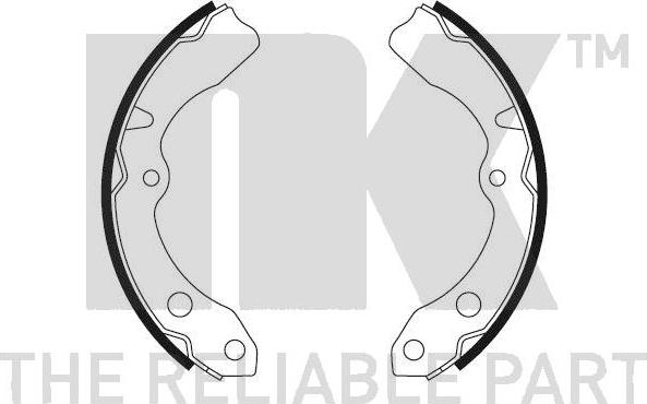 NK 2751455 - Комплект тормозных колодок, барабанные abcparts.ee