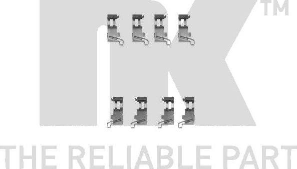 NK 7951226 - Комплектующие для колодок дискового тормоза abcparts.ee