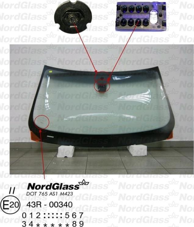 NordGlass 4044594 - Ветровое стекло abcparts.ee