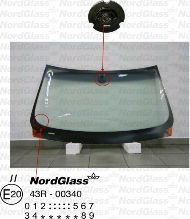 NordGlass 4044640 - Ветровое стекло abcparts.ee