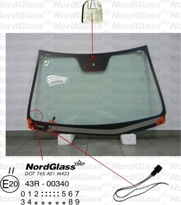NordGlass 4044641 - Ветровое стекло abcparts.ee
