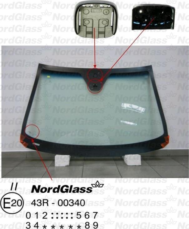 NordGlass 4044003 - Ветровое стекло abcparts.ee