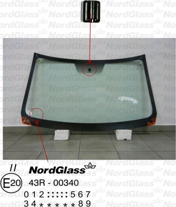 NordGlass 4046838 - Ветровое стекло abcparts.ee