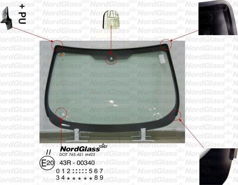 NordGlass 4044796 - Ветровое стекло abcparts.ee