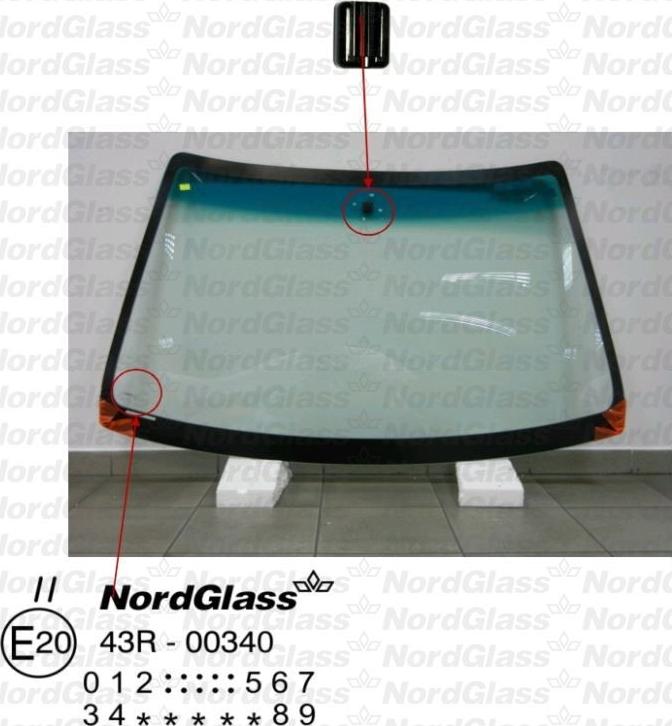 NordGlass 4045554 - Ветровое стекло abcparts.ee