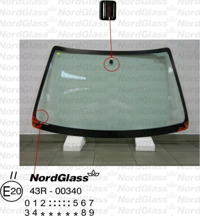 NordGlass 4045555 - Ветровое стекло abcparts.ee