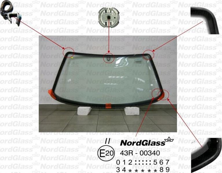 NordGlass 4045098 - Ветровое стекло abcparts.ee