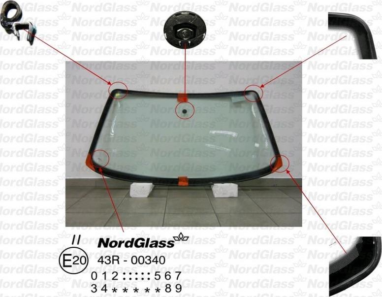NordGlass 4045113 - Ветровое стекло abcparts.ee