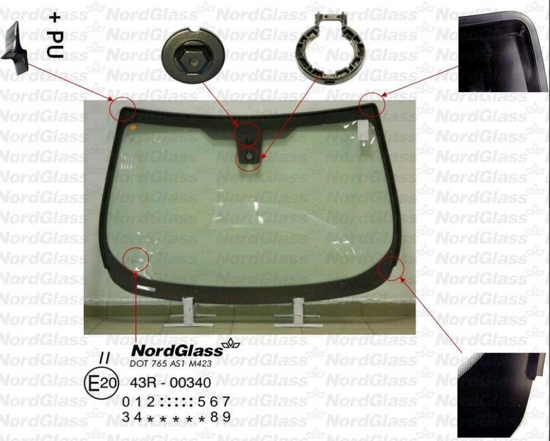 NordGlass 4045894 - Ветровое стекло abcparts.ee