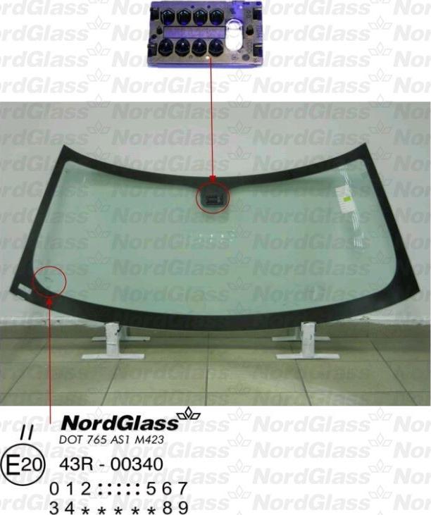 NordGlass 4043941 - Ветровое стекло abcparts.ee