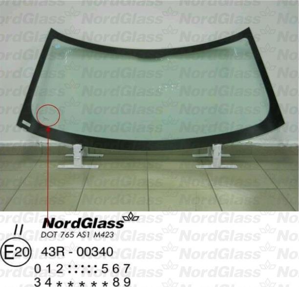 NordGlass 4043942 - Ветровое стекло abcparts.ee