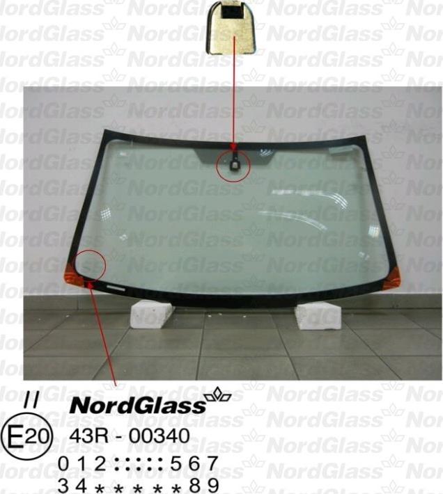NordGlass 4043506 - Ветровое стекло abcparts.ee