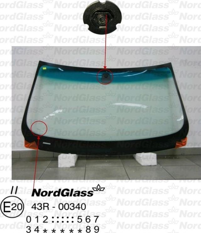NordGlass 4043609 - Ветровое стекло abcparts.ee