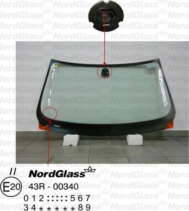 NordGlass 4043611 - Ветровое стекло abcparts.ee