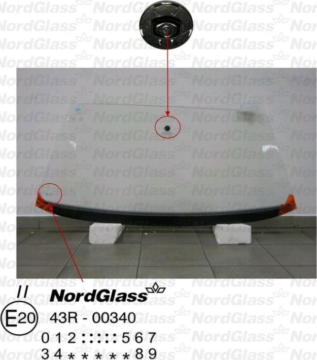 NordGlass 4042498 - Ветровое стекло abcparts.ee