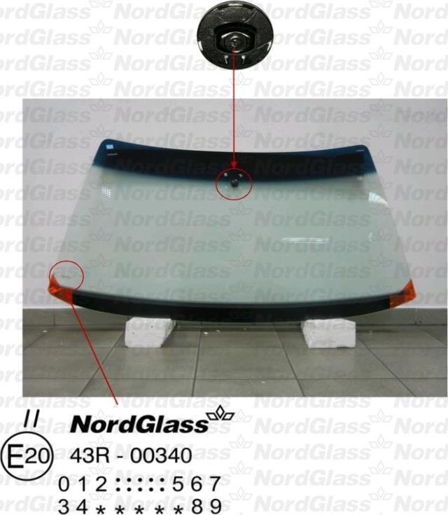 NordGlass 4042500 - Ветровое стекло abcparts.ee