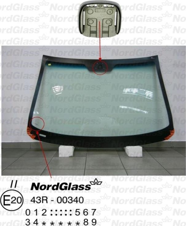 NordGlass 4044002 - Ветровое стекло abcparts.ee