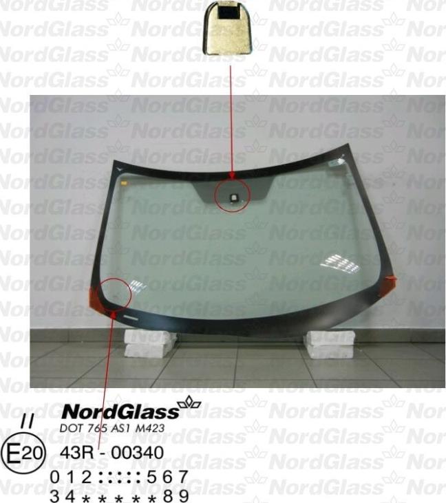 NordGlass 4042634 - Ветровое стекло abcparts.ee