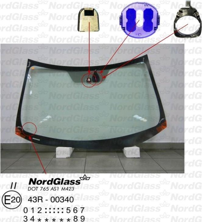 NordGlass 4044617 - Ветровое стекло abcparts.ee